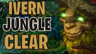 Season 14 Ivern Jungle Clear World Record [1:34] Full Clear 1 Smite