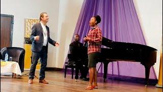 Master class with Canadian Professor of voice, Daniel Taylor and Great Soprano, Ellen Mcateer