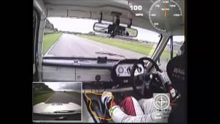 Lap with Flash in Team Dynamics Lotus Cortina at Goodwood test