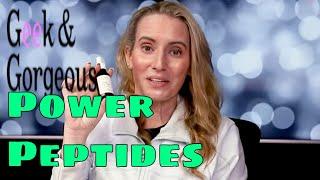 Geek & Gorgeous Skincare New!  Power Peptides Face Serum Review, How to Use, and Dupes