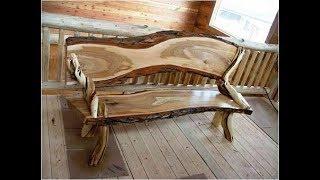 Лавки из дерева ручной работы - wooden bench handmade