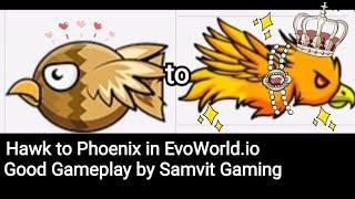 Hawk to Phoenix in EvoWorld.io (FlyorDie.io) [Samvit Gaming]