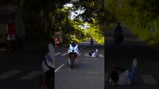 a very dangerous accident of R15 bike crash  #riders #viral #shorts #trendingshorts #crash #bike