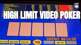 122624 High Limit Video Poker Wins at Bellagio HL Room