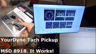 YourDyno Universal Tach Pickup. MSD 8918. Works for most engines and dynos!