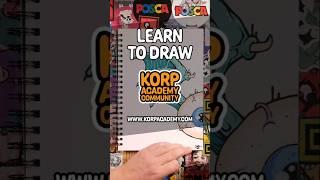 Learn to draw like this with the Korp Academy PLUS membership. Sign up today for instart access.