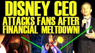 DISNEY CEO ATTACKS AFTER FINANCIAL MELTDOWN WITH THE ACOLYTE! DOUBLES DOWN ON DAMAGE CONTROL