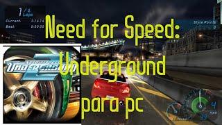 Need for Speed: Underground para pc