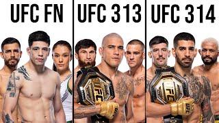 Building 3 Stacked UFC Cards For 2025 (2 PPV's & 1 Fight Night)