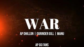 WAR (Lyrics + Eng. Translation) - AP DHILLON | GURINDER GILL | MANU | HIDDEN GEMS