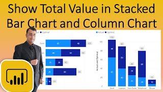 Show Total in Stacked Bar and Column Chart in Power BI