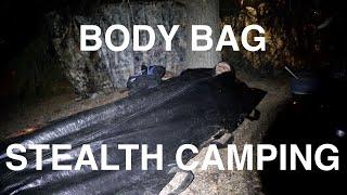 Body Bag Stealth Camping In Freeway Interchange