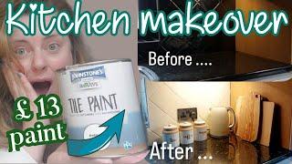 A budget friendly ( UNDER £35 ) DIY - UK Kitchen transformation YOU WON'T BELIEVE the difference!