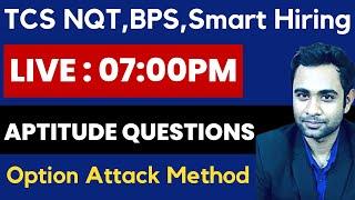 TCS NQT,BPS,Smart Hiring Live Class | TCS Aptitude Live Class