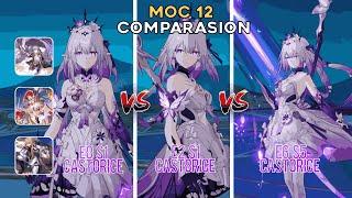 E0S1 Castorice vs E2S1 Castorice vs E6S5 Castorice| Castorice Eidolon Comparison - Honkai: Star Rail