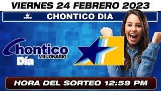 CHONTICO DÍA EN VIVO. Resultado último sorteo CHONTICO DÍA para hoy 24 DE FEBRERO 2023