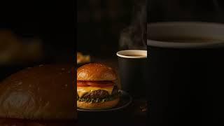 This Burger & Coffee Combo Should Be Illegal    #Shorts #FoodCrush #Satisfying #mustwatch