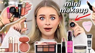 Full face of *MINI* MAKEUP PRODUCTS (that actually work!)