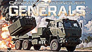 USA Himars + Air Force 1 vs 3 GLA - C&C Generals Shockwave Remastered