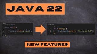 Java 22 New Features | What's coming up in future of Java?