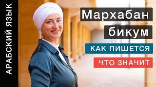 Самое известное арабское приветствие. Как пишется Мархаба? Что значит Мархабан бикум?