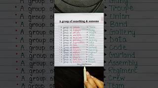 A group of something & someone  #english #onlinesclasses #englishlanguage #education #grammar