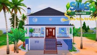 SUMMER BEACH HOUSE | The Sims 4: Speed Build (no cc)