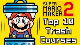 Super Mario Maker 2 Top 10 TRASH Courses (Switch)