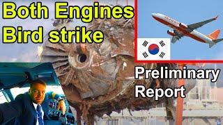 Pilot Blog | Jeju Air Crash | Preliminary Report shows Both Engines Bird strike