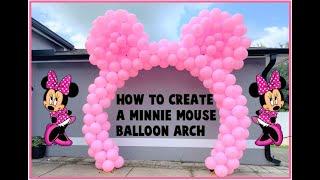 How To Make A Minnie Mouse Balloon Arch | Como Hacer Un Arco De Globos De Minnie Mouse