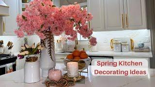 SPRING KITCHEN REFRESH 2024 | HOW TO DECORATE A GLAM KITCHEN FOR SPRING