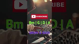 Bass & Drum Backing Track (Bass & Drums Only ) B Minor | Bm G D A 88 bpm #bassanddrums