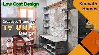 TV Unit in Ferro Slab | Trending TV Unit Made Using Ferro Cement Technology |Low Cost TV Unit Design