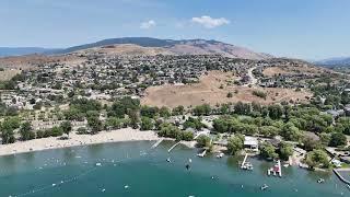 A beautiful beach in the North Okanagan---DJI Mini 4 Pro