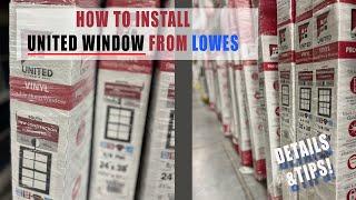 Lowe’s United Window - How to install vinyl replacement window - United window and door from Lowe's