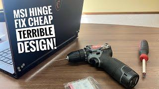 DON’T Throw it Out! MSI Laptop Broken Hinge Repair Cheap! GS65 Stealth And Others
