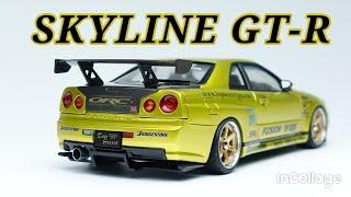 BUILDING A NISSAN SKYLINE R34 GT-R MODEL CAR.