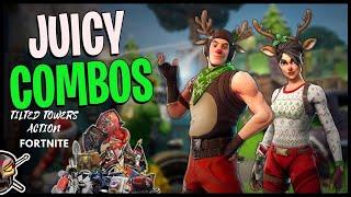 Tilted Towers Action "RED-NOSED RANGER" SKIN GAMEPLAY Fortnite Battle Royale