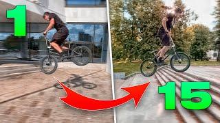 ДЕЛАЮ 360 на BMX со ВСЕХ СТУПЕНЕК