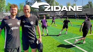 Zidane gibt MIR einen Assist ️ Fußball Match mit Zinedine Zidane