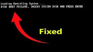 How to Fix the Disk Boot Failure Error Message I Insert System Disk I No disk drive found