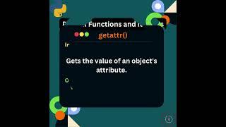 Python's getattr() function #pythonbasics #python #shorts