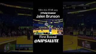 NBA ALL STAR 2025 3 Point Contest JALEN BRUNSON First Round