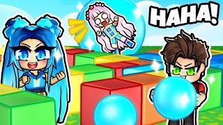 We Can't Stop LAUGHING In Roblox Bubble Battle!