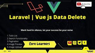 14. Laravel Vue js Data Delete