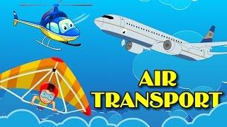 Air Transport for Kids | Animated Transport Videos for Children | Roving Genius