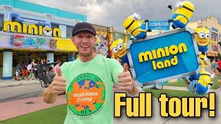Minion Land at Universal Studios Orlando is OPEN! | Full Tour UPDATE 2023