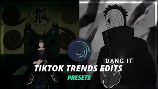 Tiktok Trends Anime Edits Presets| Alight Motion