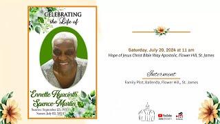 Celebrating the life of Ennette Hyacinth Spence-Martin