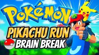  Pokemon  Pikachu Run  Fitness Run | Brain Break | GoNoodle Inspired